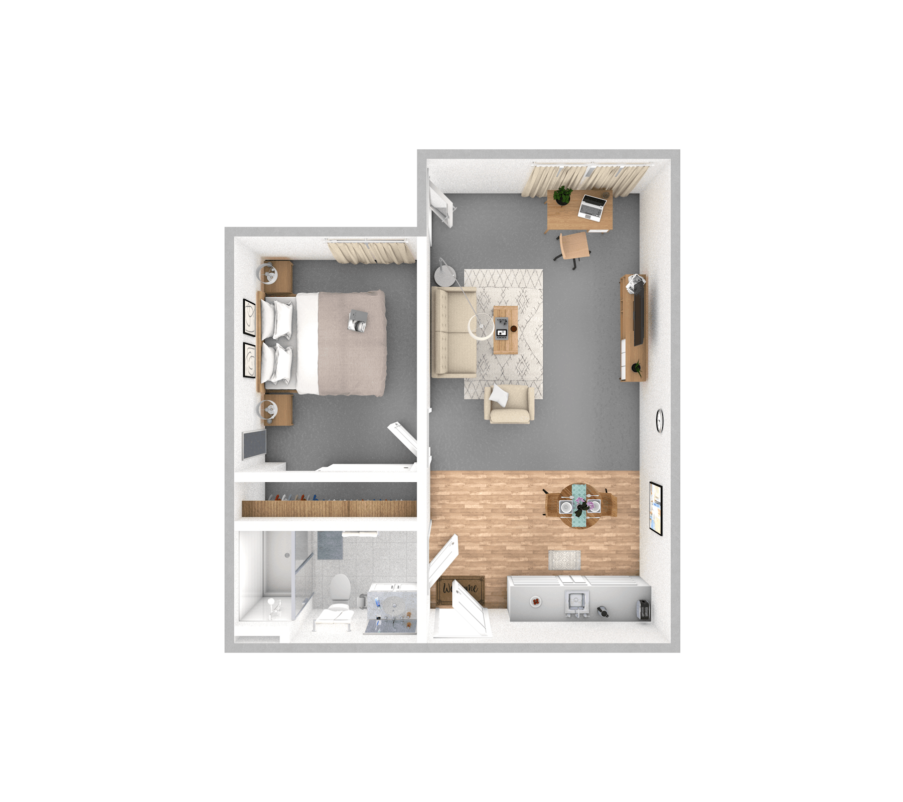 One Bedroom | One Bathroom